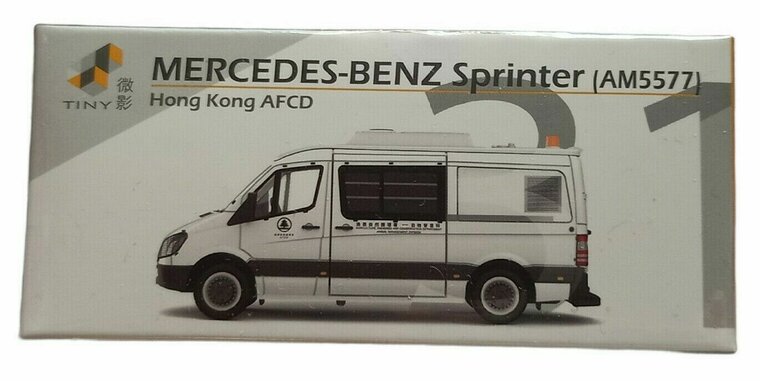 Tiny Toys 1:76 Mercedes Benz Sprinter ( AM2277) Hong Kong AFCD No31 wit