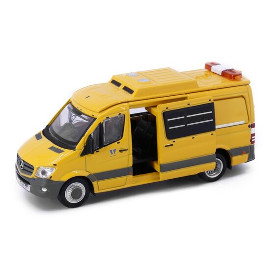 Tiny Toys1:76 Mercedes Benz Sprinter  FL  (AM3197) Hong Kong WSD geel no 69