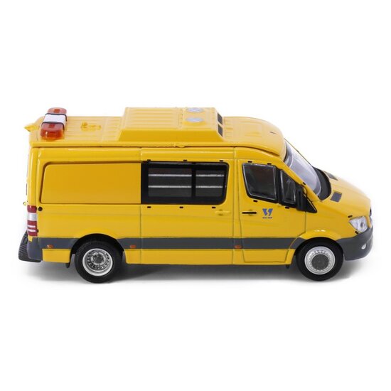 Tiny Toys1:76 Mercedes Benz Sprinter  FL  (AM3197) Hong Kong WSD geel no 69