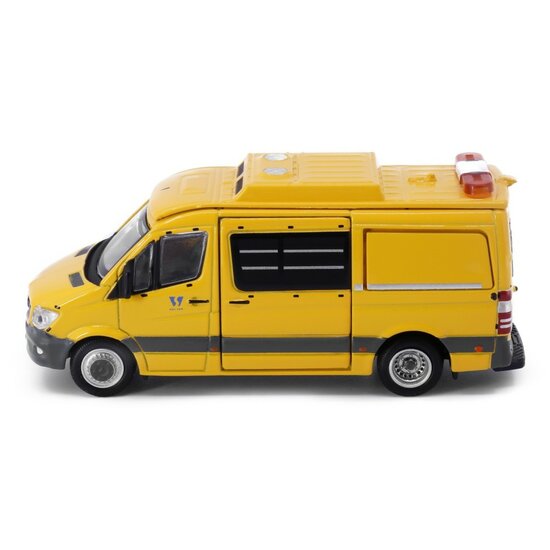 Tiny Toys1:76 Mercedes Benz Sprinter  FL  (AM3197) Hong Kong WSD geel no 69