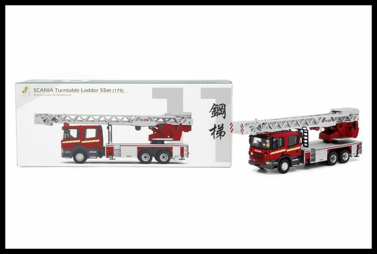 Tiny Toys 1:76 Scania Turntable Ladder 55m ( 175)  Macau Corpo De Bombeiros No 20