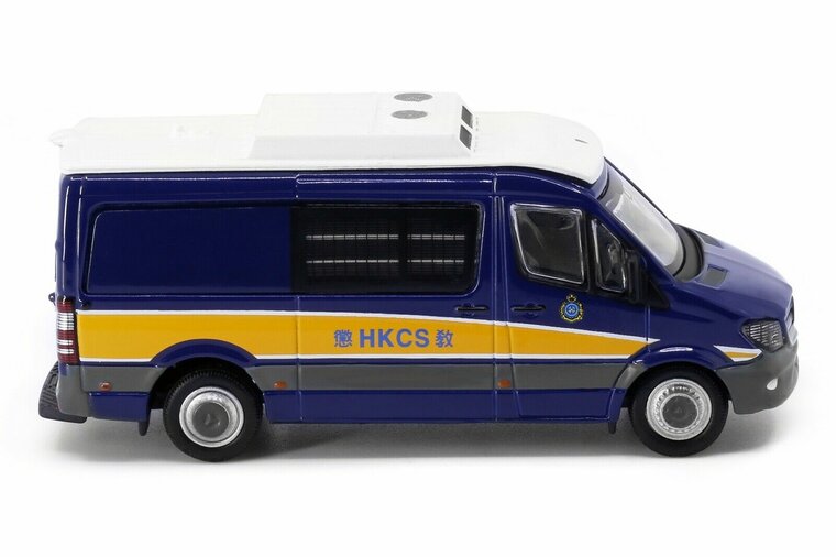 Tiny Toys 1:76 Mercedes Benz Sprinter FL Hong Kong Correctional Services blauw wit no 51