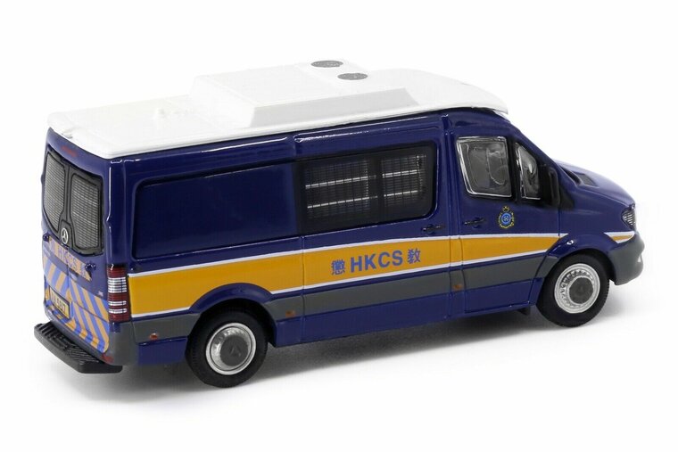 Tiny Toys 1:76 Mercedes Benz Sprinter FL Hong Kong Correctional Services blauw wit no 51