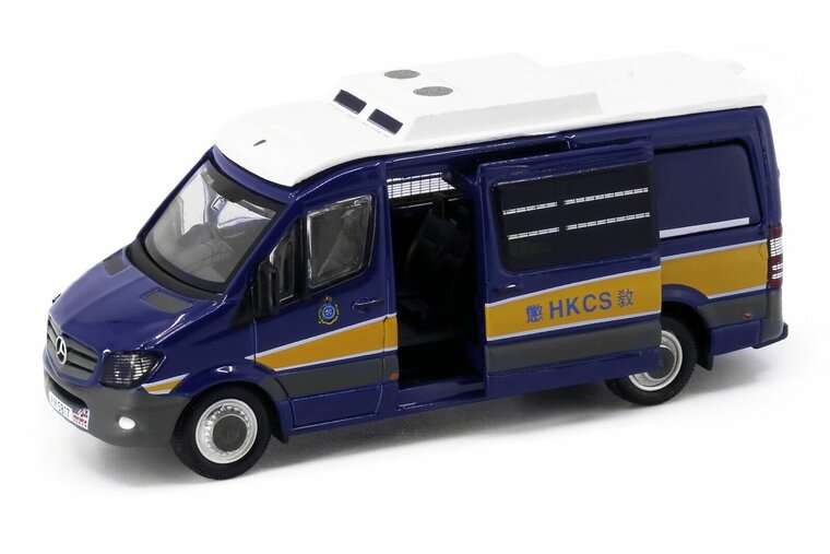 Tiny Toys 1:76 Mercedes Benz Sprinter FL Hong Kong Correctional Services blauw wit no 51