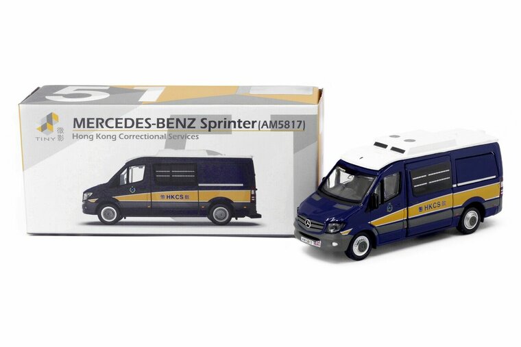 Tiny Toys 1:76 Mercedes Benz Sprinter FL Hong Kong Correctional Services blauw wit no 51