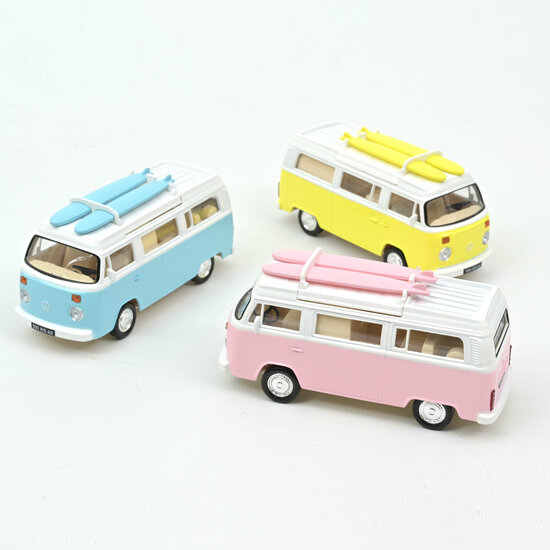 Norev 1:43 Volkswagen Combi T2b Camper Van 1973 Light Blue Jet-car