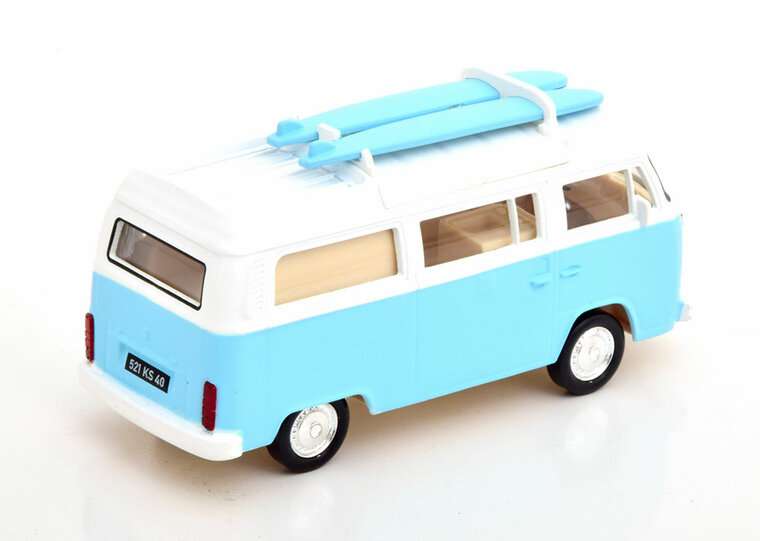 Norev 1:43 Volkswagen Combi T2b Camper Van 1973 Light Blue Jet-car