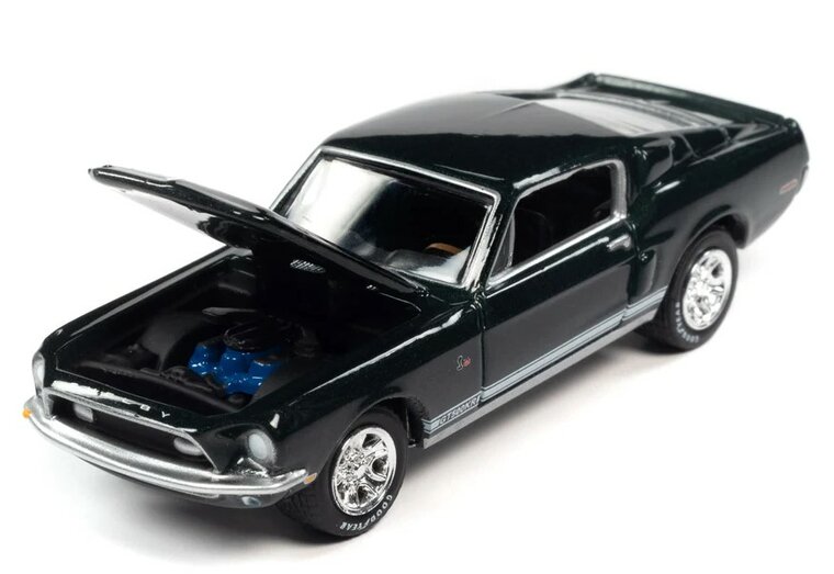 Johnny Lightning 1:64 Shelby GT500 KR Highland green with Roker Stripes