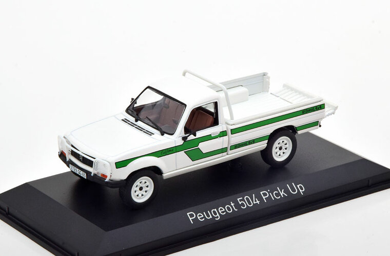 Norev 1:43 Peugeot 504 Pick Up 4x4 Dangel 1985 wit.