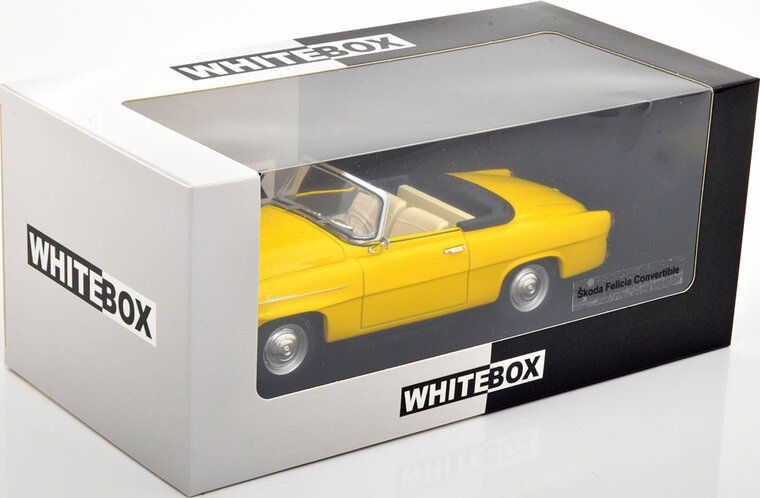 Whitebox 1:24 Skoda Felicia Cabrio, geel