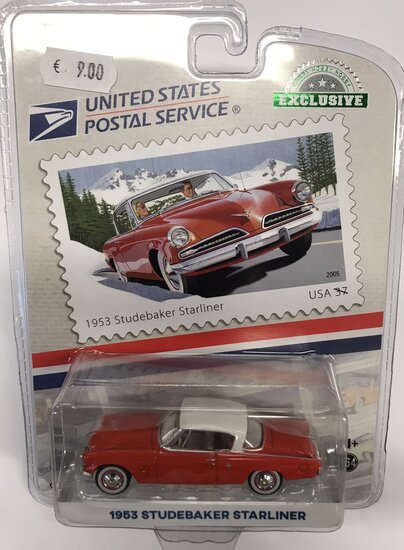 Greenlight 1:64 Studebaker Starliner 1953, USPS America on the Move: 50s Sporty Cars