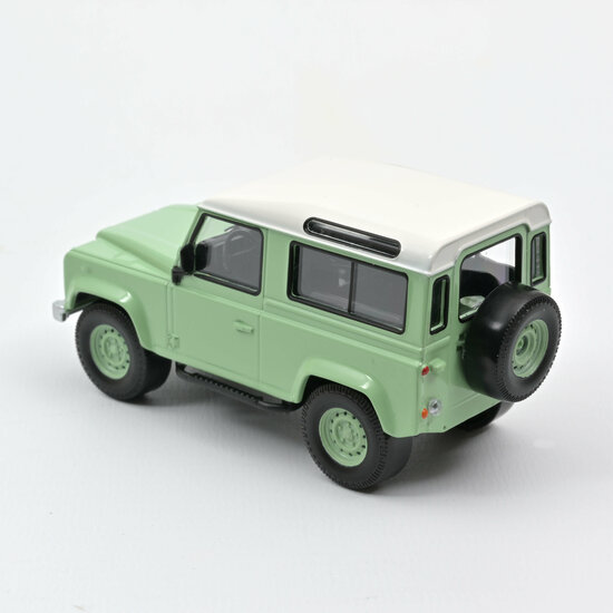 Norev 1:43 Land Rover Defender 1995 Green &amp; White, in blisterverpakking -  Jet-car