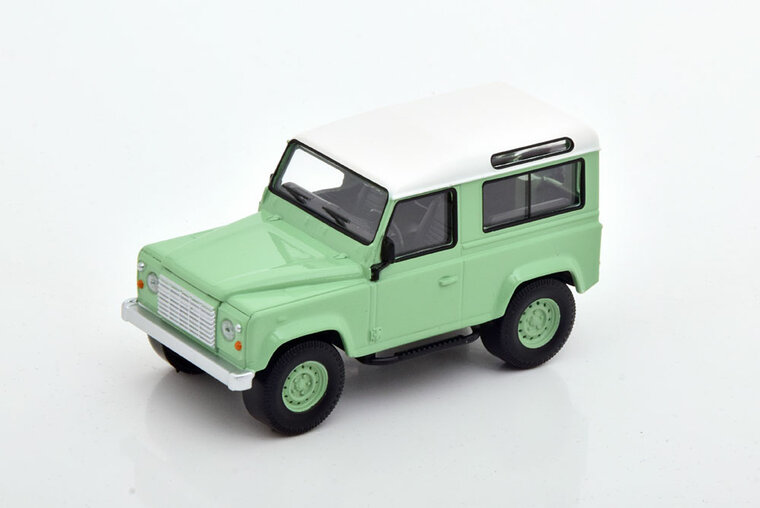 Norev 1:43 Land Rover Defender 1995 Green &amp; White, in blisterverpakking -  Jet-car