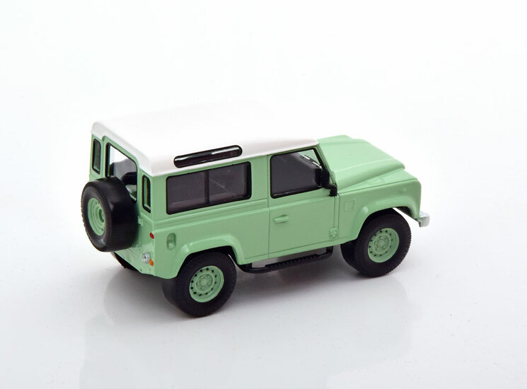 Norev 1:43 Land Rover Defender 1995 Green &amp; White, in blisterverpakking -  Jet-car