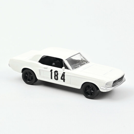 Norev 1:43 Ford Mustang coupe 1968 White no 84 Jet-car, in blisterverpakking