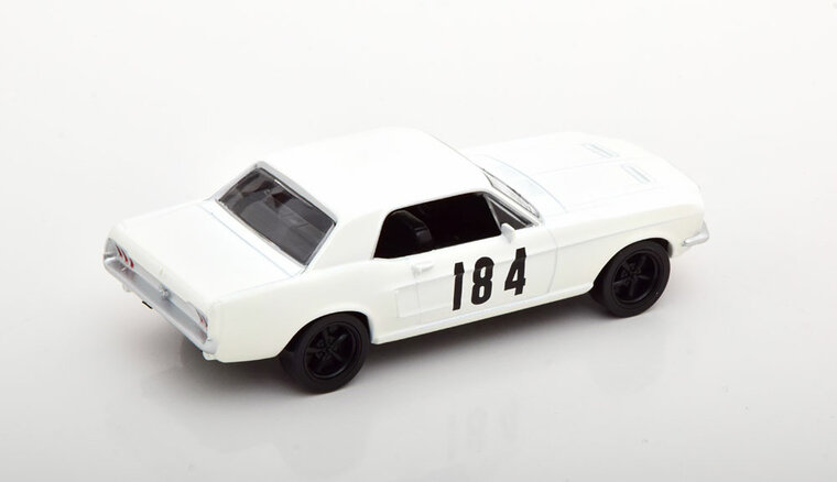 Norev 1:43 Ford Mustang coupe 1968 White no 84 Jet-car, in blisterverpakking