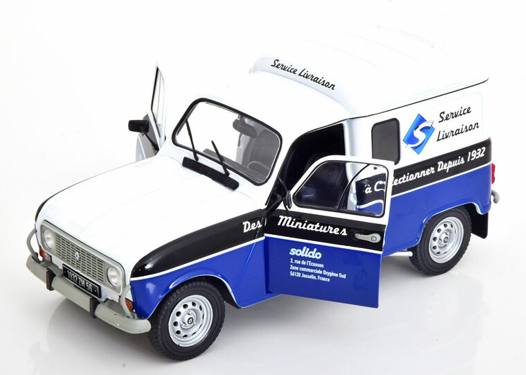 Solido 1:18 Renault R4 LF4 90 jaar Solido 2022 blauw wit