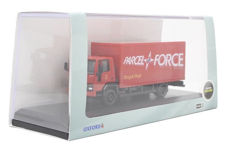 Oxford 1:76 Ford Cargo Van Parcelforce rood