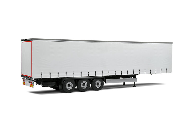 Solido 1:24 Trailer met huif wit 2021 