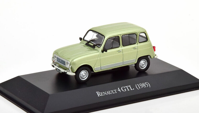 Atlas 1:43 Renault R4 GTL 1985 groen metallic in blisterverpakking