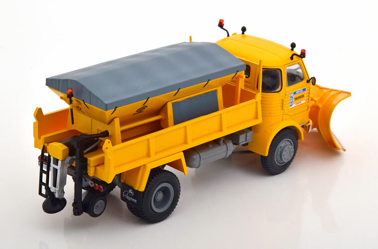 Atlas 1:43 Pegaso 3040 met Sneeuwploeg 1980 geel in blisterverpakking