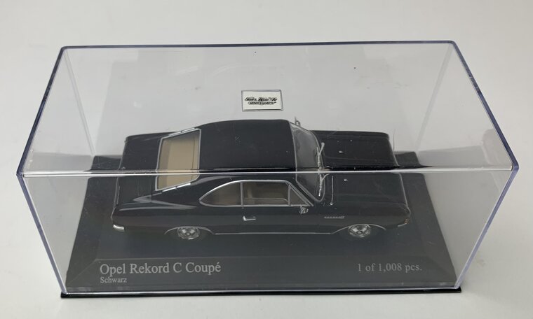 Minichamps 1:43 Opel Rekord C coupe 1966 zwart