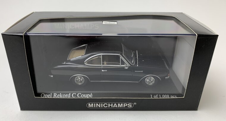 Minichamps 1:43 Opel Rekord C coupe 1966 zwart