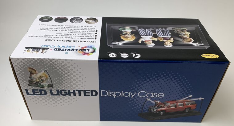 Triple9 1:18 Vitrine met Led 355 x 156 x 160 mm zwart bodem, excl modelautos