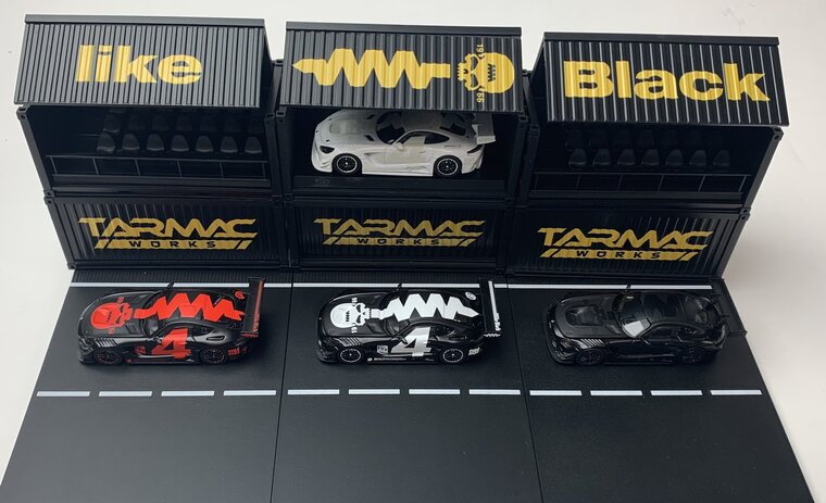 Tarmac 1:64 Mercedes Benz AMG GT3 4A Like black No.4 box set Special Edition