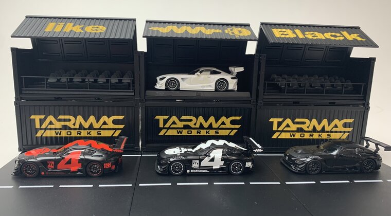 Tarmac 1:64 Mercedes Benz AMG GT3 4A Like black No.4 box set Special Edition