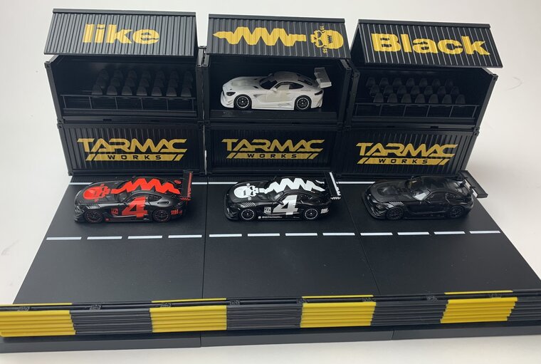 Tarmac 1:64 Mercedes Benz AMG GT3 4A Like black No.4 box set Special Edition