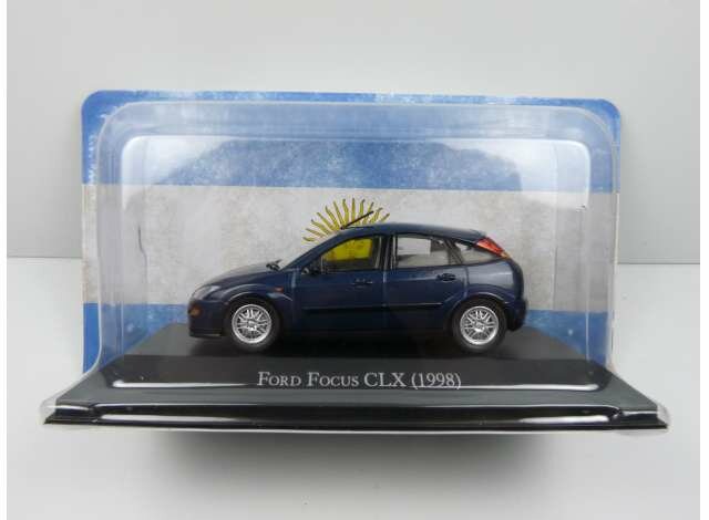 Atlas 1:43 Ford Focus CLX 1998 blauw metallic in blisterverpakking