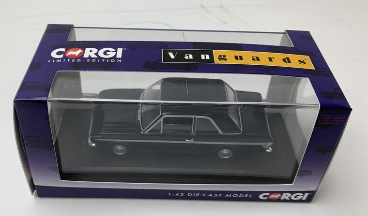 Vanguards 1:43 Ford Lotus Cortina MkII Twin Cam donkerblauw zilver RHD, Limited edition