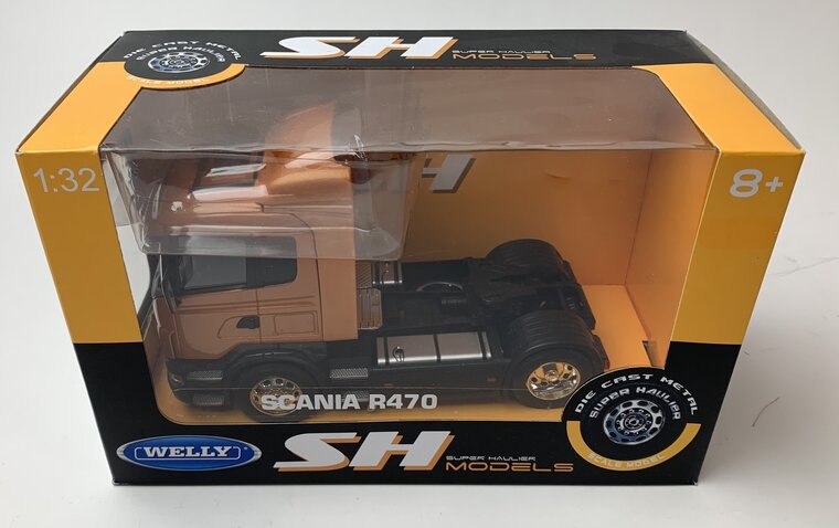 Welly 1:32 Scania R470 oranje