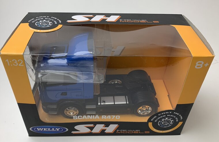 Welly 1:32 Scania R470 blauw