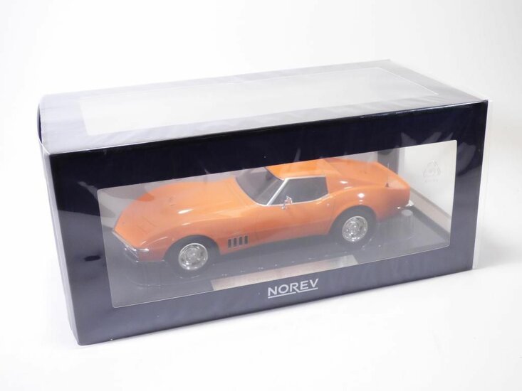 Norev 1:18 Chevrolet Corvette Coupe Stingray 1969  Monaco Orange, Limited 200 pcs