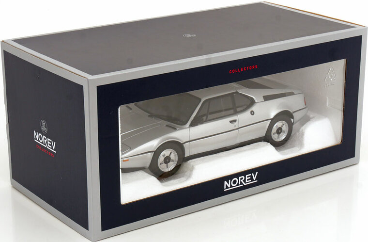 Norev 1:18 BMW M1 1980 zilver metallic