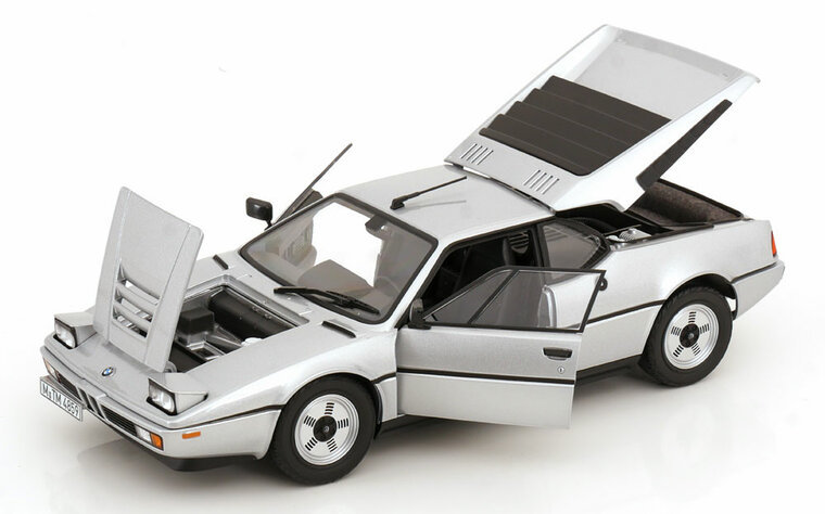 Norev 1:18 BMW M1 1980 zilver metallic