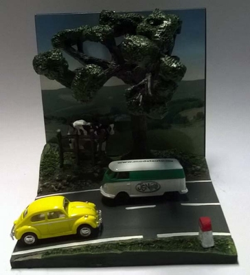 Atlas 1:43 Diorama Route Campagne, excl. auto&#039;s