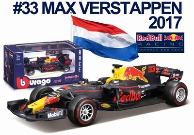 Bburago 1:43 Red Bull Racing RB13 no 33 Max Verstappen 2017