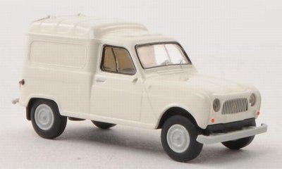 Brekina 1:87 Renault R4 Fourgonnette wit