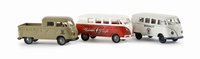 Brekina 1:87 Volkswagen T1b set 3 auto&#039;s Dem Bulli in die Berge