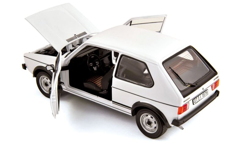 Norev 1:18 Volkswagen Golf 1 GTi 1977 wit, pre-production. Levering november