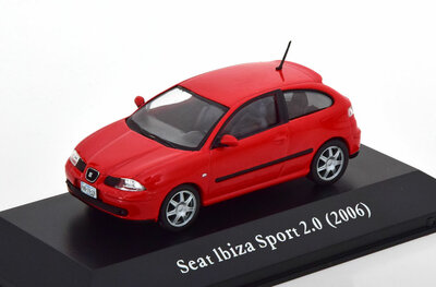 Atlas 1:43 Seat Ibiza Sport 2.0 2006 rood