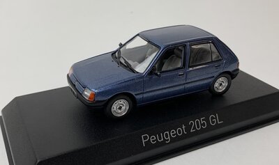 Norev 1:43 Peugeot 205 GL 1988 Ming Blue