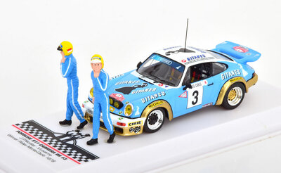 IXO 1:43 Porsche 911 Carrera RS, No.3,  J.P. Nicolas/ V. Laverne, 1978- Winner Rally Monte Carlo Series with figurines,