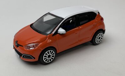 Bburago 1:43 Renault Captur oranje met wit dak