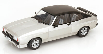 MCG 1:18 Ford Capri MK II X-Pack 1975 zilver / matt zwart RHD