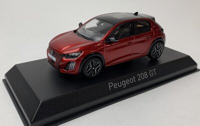 Norev 1:43 Peugeot 208 GT 2024 Elixir Red