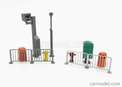 Tiny Toys 1:43 Accessories Set Transenne Street - Barricades - Semaforo - Traffic lights 2000